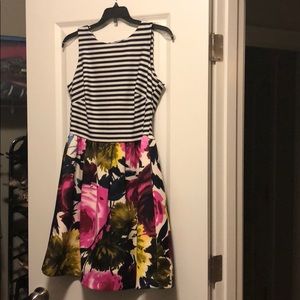 Mid length summer floral dress